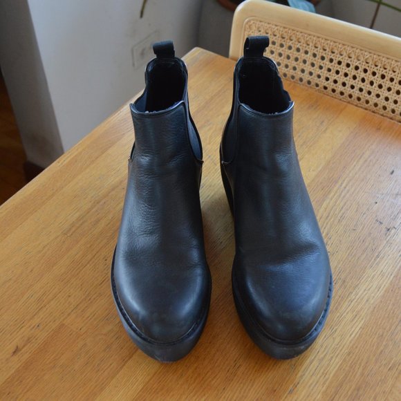 Rare Discontinued Black Platform Dr. Martens Size Womens 9 - Picture 6 of 12